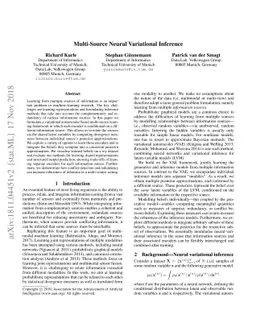 Multi-Source Neural Variational Inference