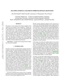 Multiple Subspace Alignment Improves Domain Adaptation