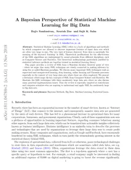 A Bayesian Perspective of Statistical Machine Learning for Big Data