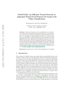 NeXtVLAD: An Efficient Neural Network to Aggregate Frame-level Features
  for Large-scale Video Classification