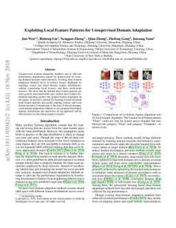 Exploiting Local Feature Patterns for Unsupervised Domain Adaptation
