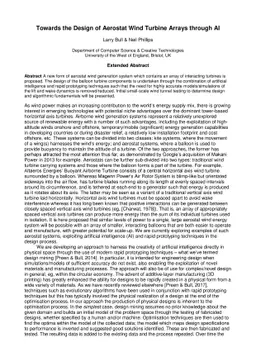 Towards the Design of Aerostat Wind Turbine Arrays through AI