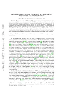 Data Driven Governing Equations Approximation Using Deep Neural Networks