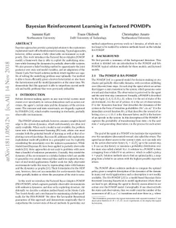 Bayesian Reinforcement Learning in Factored POMDPs