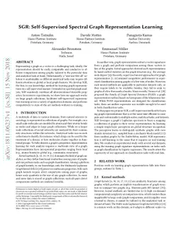 SGR: Self-Supervised Spectral Graph Representation Learning