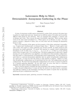 Latecomers Help to Meet: Deterministic Anonymous Gathering in the Plane