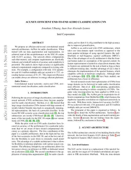 AclNet: efficient end-to-end audio classification CNN