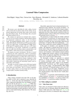 Learned Video Compression