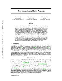Deep Determinantal Point Processes