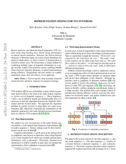 Representation Mixing for TTS Synthesis