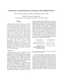Pixel-Anchor: A Fast Oriented Scene Text Detector with Combined Networks
