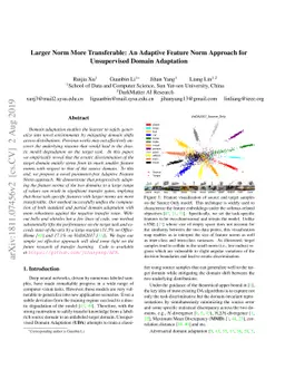 Larger Norm More Transferable: An Adaptive Feature Norm Approach for
  Unsupervised Domain Adaptation