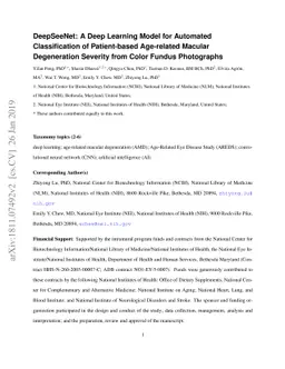 DeepSeeNet: A deep learning model for automated classification of
  patient-based age-related macular degeneration severity from color fundus
  photographs