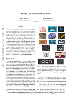 Scalable Logo Recognition using Proxies