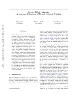 Fenchel Lifted Networks: A Lagrange Relaxation of Neural Network
  Training