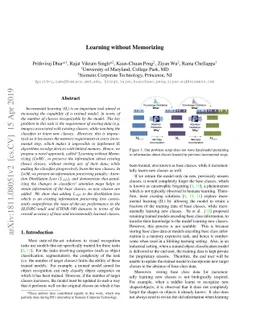 Learning without Memorizing