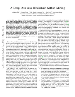 A Deep Dive into Blockchain Selfish Mining