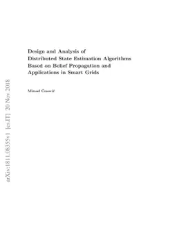 Design and Analysis of Distributed State Estimation Algorithms Based on
  Belief Propagation and Applications in Smart Grids