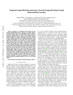 Temporal Graph Offset Reconstruction: Towards Temporally Robust Graph
  Representation Learning