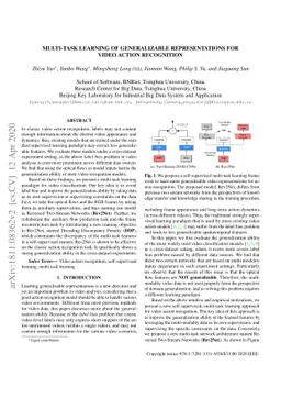Multi-Task Learning of Generalizable Representations for Video Action
  Recognition