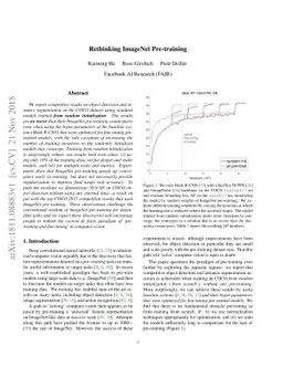 Rethinking ImageNet Pre-training