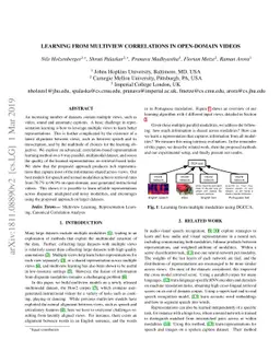 Learning from Multiview Correlations in Open-Domain Videos