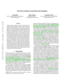 Self-Adversarially Learned Bayesian Sampling