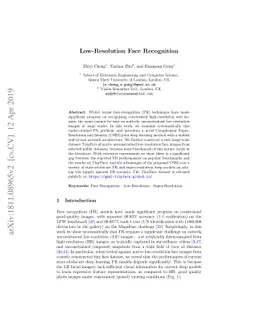 Low-Resolution Face Recognition