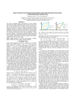 Deep Learning Based Phase Reconstruction for Speaker Separation: A
  Trigonometric Perspective