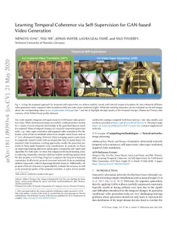 Learning Temporal Coherence via Self-Supervision for GAN-based Video
  Generation