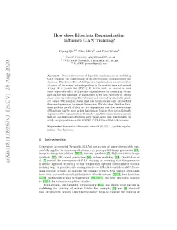 How does Lipschitz Regularization Influence GAN Training?