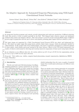 An Adaptive Approach for Automated Grapevine Phenotyping using VGG-based
  Convolutional Neural Networks