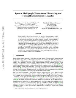 Spectral Multigraph Networks for Discovering and Fusing Relationships in
  Molecules