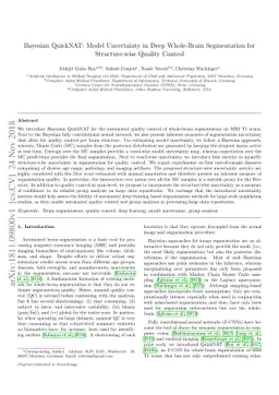 Bayesian QuickNAT: Model Uncertainty in Deep Whole-Brain Segmentation
  for Structure-wise Quality Control