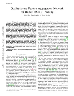 FANet: Quality-Aware Feature Aggregation Network for Robust RGB-T
  Tracking