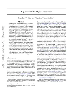 Deep Counterfactual Regret Minimization