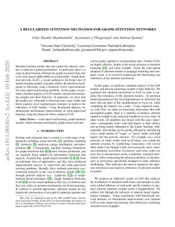 A Regularized Attention Mechanism for Graph Attention Networks