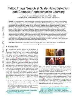 Tattoo Image Search at Scale: Joint Detection and Compact Representation
  Learning