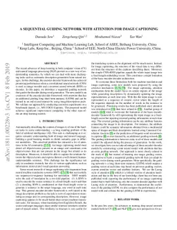 A sequential guiding network with attention for image captioning