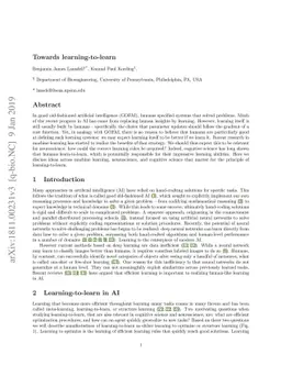 Towards learning-to-learn