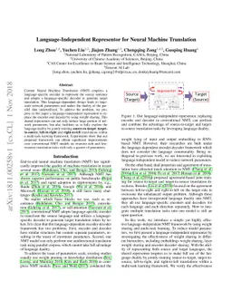 Language-Independent Representor for Neural Machine Translation