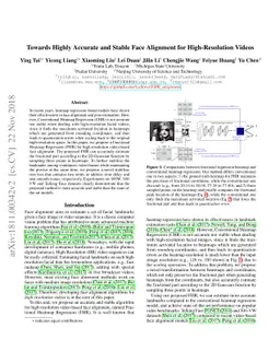 Towards Highly Accurate and Stable Face Alignment for High-Resolution
  Videos