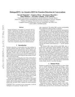 DialogueRNN: An Attentive RNN for Emotion Detection in Conversations