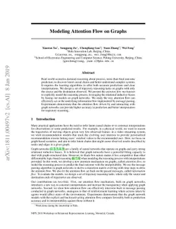 Modeling Attention Flow on Graphs
