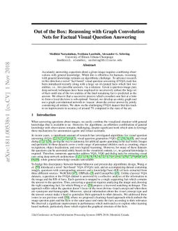 Out of the Box: Reasoning with Graph Convolution Nets for Factual Visual
  Question Answering