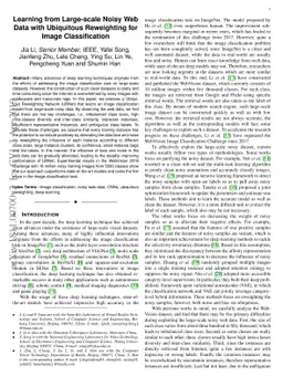 Learning from Large-scale Noisy Web Data with Ubiquitous Reweighting for
  Image Classification