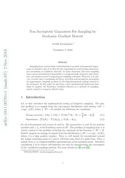 Non-Asymptotic Guarantees For Sampling by Stochastic Gradient Descent