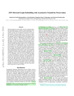 ATP: Directed Graph Embedding with Asymmetric Transitivity Preservation