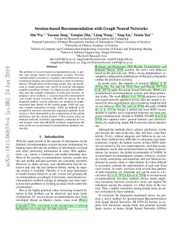 Session-based Recommendation with Graph Neural Networks