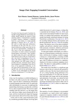 Image Chat: Engaging Grounded Conversations